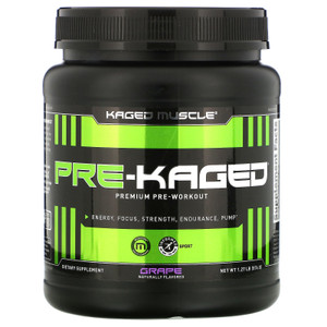 Kaged Muscle, PRE-KAGED, Premium Pre-Workout, Grape, 1.27 lb (574 g),Kaged Muscle, PRE-KAGED, Premium Pre-Workout, Grape, 1.27 lb (574 g)