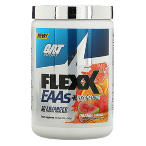 GAT, Flexx EAAs + Hydration, Orange Guava, 12.2 oz (345 g),GAT, Flexx EAAs + Hydration, Orange Guava, 12.2 oz (345 g)