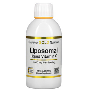 California Gold Nutrition, Liposomal Liquid Vitamin C, Unflavored, 1,000 mg, 8.5 fl oz (250 ml),California Gold Nutrition, Liposomal Liquid Vitamin C, Unflavored, 1,000 mg, 8.5 fl oz (250 ml)