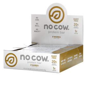 No Cow, Protein Bar, S'mores, 2.12 oz (60 g),No Cow, Protein Bar, S'mores, 2.12 oz (60 g)