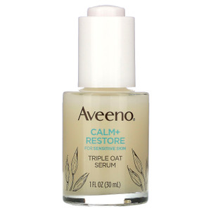 Aveeno, Calm + Restore For Sensitive Skin, Triple Oat Serum,  1 fl oz (30 ml),Aveeno, Calm + Restore For Sensitive Skin, Triple Oat Serum,  1 fl oz (30 ml)