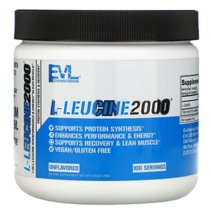 EVLution Nutrition, L-Leucine2000, Unflavored, 7.05 oz (200 g),EVLution Nutrition, L-Leucine2000, Unflavored, 7.05 oz (200 g)