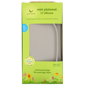 Green Sprouts, Mini Platemat, 6+ Months, Gray, 1 Mat,Green Sprouts, Mini Platemat, 6+ Months, Gray, 1 Mat
