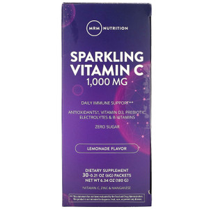 MRM, Sparkling Vitamin C, Lemonade, 1000 mg, 30 Packets, 0.21 oz (6 g),MRM, Sparkling Vitamin C, Lemonade, 1000 mg, 30 Packets, 0.21 oz (6 g)