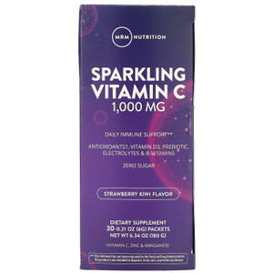 MRM, Sparkling Vitamin C, Strawberry Kiwi, 1,000 mg, 30 Packets, 0.21 oz (6 g) Each,MRM, Sparkling Vitamin C, Strawberry Kiwi, 1,000 mg, 30 Packets, 0.21 oz (6 g) Each