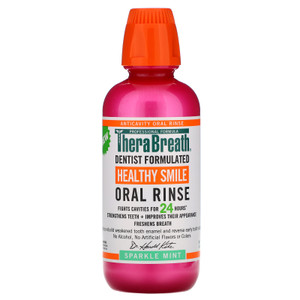 TheraBreath, Healthy Smile, Oral Rinse, Sparkle Mint, 16 fl oz (473 ml),TheraBreath, Healthy Smile, Oral Rinse, Sparkle Mint, 16 fl oz (473 ml)