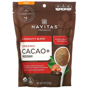 Navitas Organics, Longevity Blend, Organic Cacao + Reishi,  8 oz (227 g),Navitas Organics, Longevity Blend, Organic Cacao + Reishi,  8 oz (227 g)