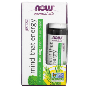 3 PACK OF Now Foods, Essential Oils, Mind That Energy Roll-On, 1/3 fl oz (10 ml),Now Foods, Essential Oils, Mind That Energy Roll-On, 1/3 fl oz (10 ml)