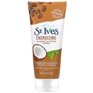 3 PACK OF St. Ives, Energizing Coconut & Coffee Scrub, 6 oz (170 g),St. Ives, Energizing Coconut & Coffee Scrub, 6 oz (170 g)