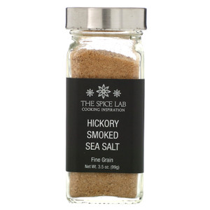 3 PACK OF The Spice Lab, Hickory Smoked Sea Salt, Fine Grain, 3.5 oz (99 g),The Spice Lab, Hickory Smoked Sea Salt, Fine Grain, 3.5 oz (99 g)