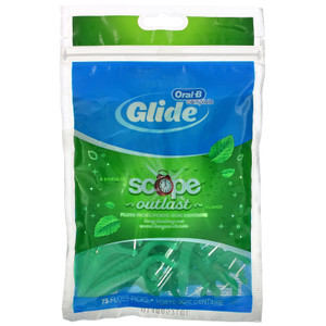 3 PACK OF Oral-B, Scope Floss Picks, Outlast, 75 Floss Picks,Oral-B, Scope Floss Picks, Outlast, 75 Floss Picks