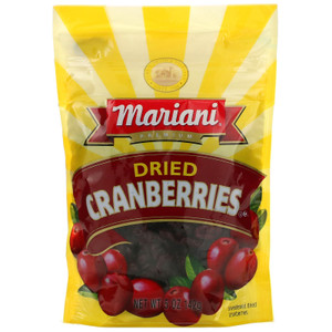 3 PACK OF Mariani Dried Fruit, Premium Dried Cranberries, 5 oz (142 g),Mariani Dried Fruit, Premium Dried Cranberries, 5 oz (142 g)