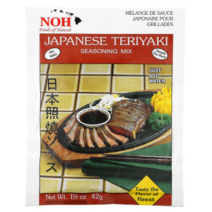 3 PACK OF NOH Foods of Hawaii, Japanese Teriyaki Seasoning Mix, 1 1/2 oz (42 g),NOH Foods of Hawaii, Japanese Teriyaki Seasoning Mix, 1 1/2 oz (42 g)
