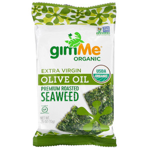 3 PACK OF gimMe, Premium Roasted Seaweed, Extra Virgin Olive Oil, .35 oz (10 g),gimMe, Premium Roasted Seaweed, Extra Virgin Olive Oil, .35 oz (10 g)