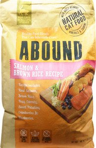 Abound Natural Cat Food for All Life Stages Salmon & Brown Rice Recipe -- 13 lb