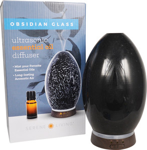 GreenAir Obsidian Glass Ultrasonic Essential Oil Diffuser -- 1 Diffuser