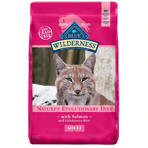 Blue Buffalo Wilderness Adult Dry Cat Food Salmon -- 11 lbs