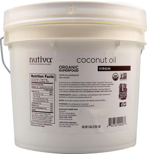 Nutiva Organic Virgin Coconut Oil -- 1 Gallon