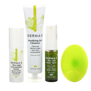 Derma E, Purify & Go, Clean Beauty Travel Kit, 5 Piece Kit