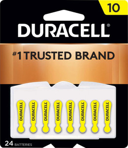 Duracell Zinc Air Batteries 10 -- 24 Batteries