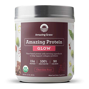 Amazing Grass Amazing Protein Glow Chocolate Rose -- 15 Servings