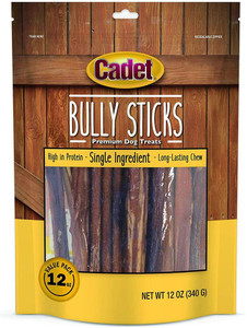 Cadet Bully Sticks Dog Treats -- 12 oz
