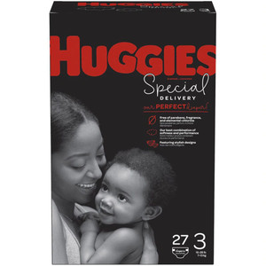 Huggies Special Delivery Baby Diapers Hypoallergenic Size 3 Jumbo Pack -- 27 Diapers