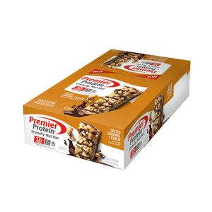 Premier Protein Crunchy Nut Bar Salted Caramel Cashew -- 10 Bars