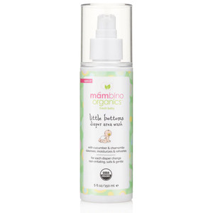 Mambino Organics Fresh Baby Little Bottoms Diaper Area Wash with Cucumber & Chamomile Ages 0+ -- 5 fl oz