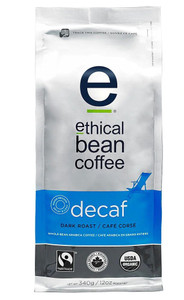 Ethical Bean Coffee Decaf Dark Roast Whole Bean -- 12 oz