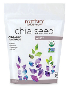 Nutiva Organic Chia Seeds White -- 12 oz