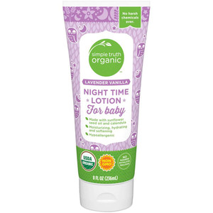 Simple Truth Organic Night Time Lotion For Baby Lavender Vanilla -- 8 fl oz
