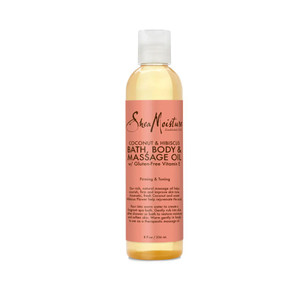 SheaMoisture Coconut & Hibiscus Bath Body & Massage Oil -- 8 fl oz