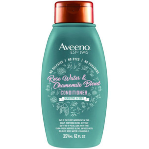 3 PACK of Aveeno Rose Water & Chamomile Blend Conditioner -- 12 fl oz