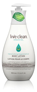 3 PACK of Live Clean Argan Oil Replenishing Body Lotion -- 17 fl oz