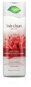 3 PACK of Live Clean Nourishing Body Wash Bali Oil -- 17 fl oz