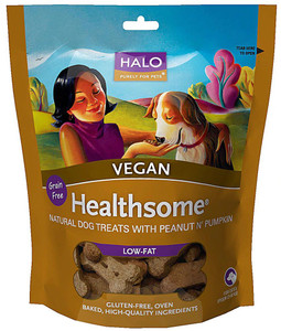 Halo Purely For Pets Liv-A-Littles Healthsome Dog Biscuits Vegetarian Peanut 'n Pumpkin -- 8 oz