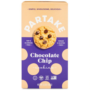 3 PACK of Partake Cookies Chocolate Chip -- 5.5 oz