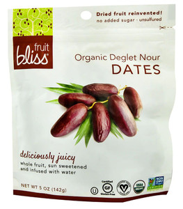 3 PACK of Fruit Bliss Organic Deglet Nour Dates -- 5 oz