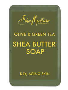3 PACK of SheaMoisture Olive Green Tea Shea Butter Soap -- 8 oz