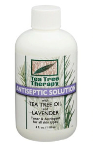 3 PACK of Tea Tree Therapy Antiseptic Solution Tea Tree Oil and Lavender -- 4 fl oz