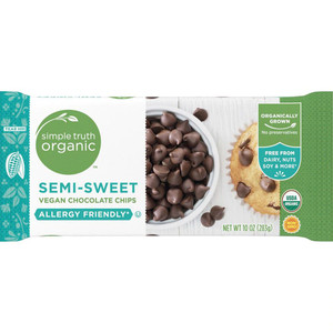 3 PACK of Simple Truth Organic Vegan Semi Sweet Chocolate Chips -- 10 oz
