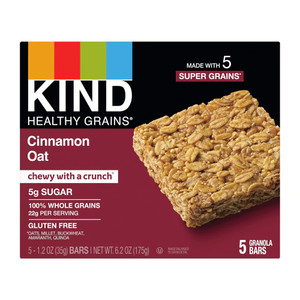 3 PACK of Kind Healthy Grains Granola Bars Gluten Free Cinnamon Oat -- 5 Bars