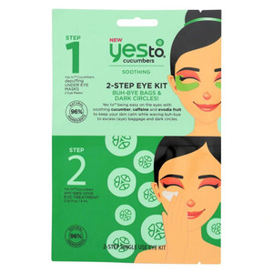 3 PACK of Yes To Inc Yes To Cucumber 2-Step Eye Kit -- 1 Kit