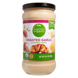 3 PACK of Simple Truth Organic Roasted Garlic Alfredo Sauce -- 14.5 oz