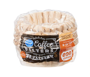 3 PACK of Kroger Unbleached Coffee Filters 8-12 Cups Natural Brown -- 200 Filters