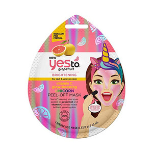 3 PACK of Yes To Inc Grapefruit Vitamin C Unicorn Peel-Off Mask -- 1 Mask