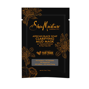 3 PACK of SheaMoisture African Black Soap Clarifying Mud Mask -- 0.5 oz