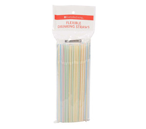 3 PACK of Everyday Living Flexible Straws -- 100 Straws