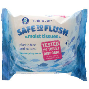 3 PACK OF Natracare, Safe to Flush, Moist Tissues, 30 Tissues